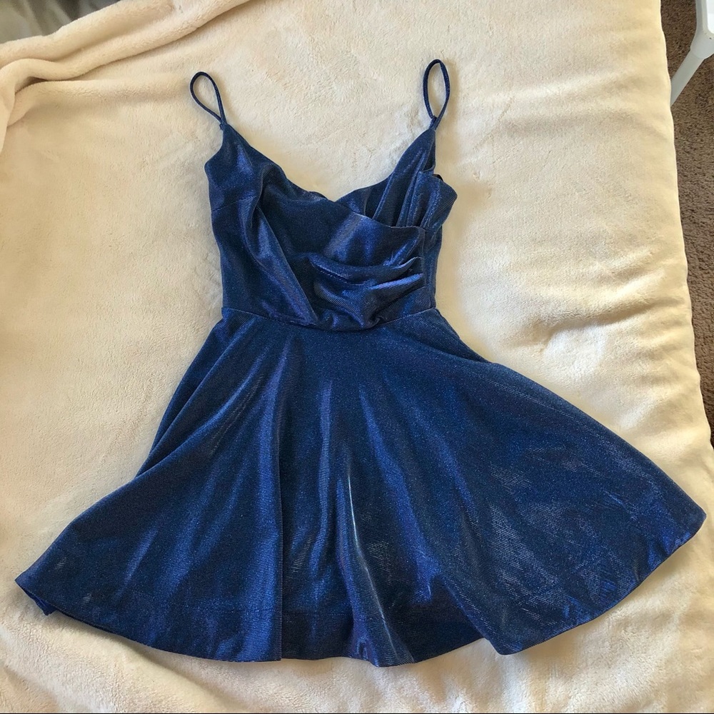 Shimmery blue dress
